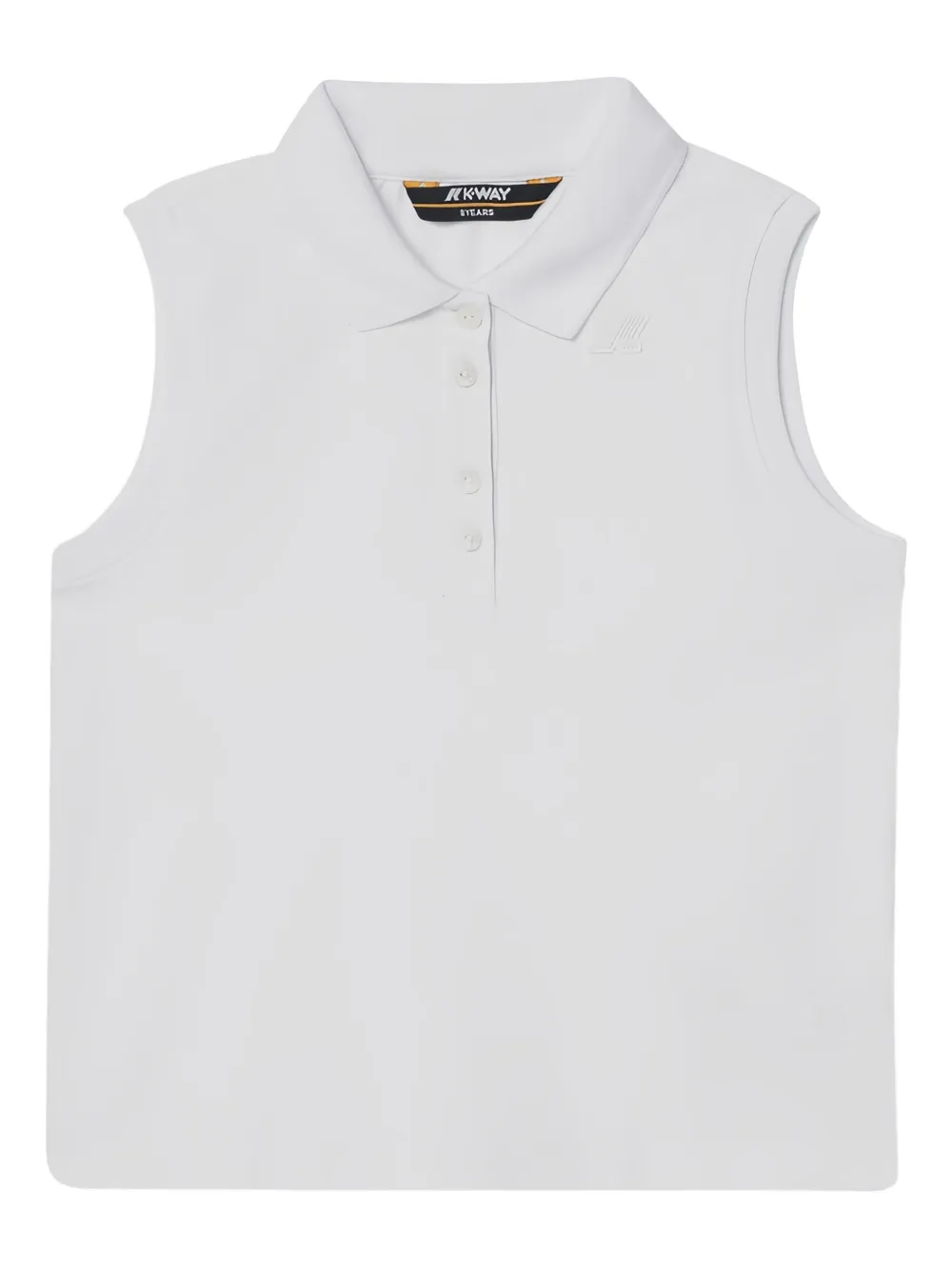 K Way Kids Mouwloos poloshirt Wit
