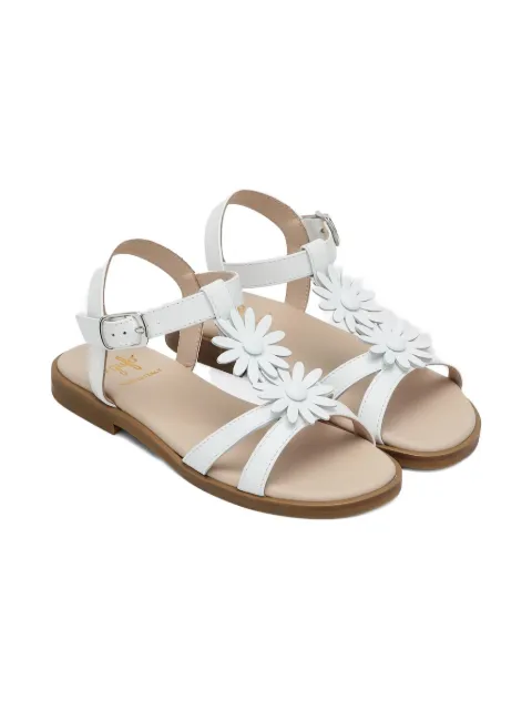 Il Gufo floral-appliqué sandals