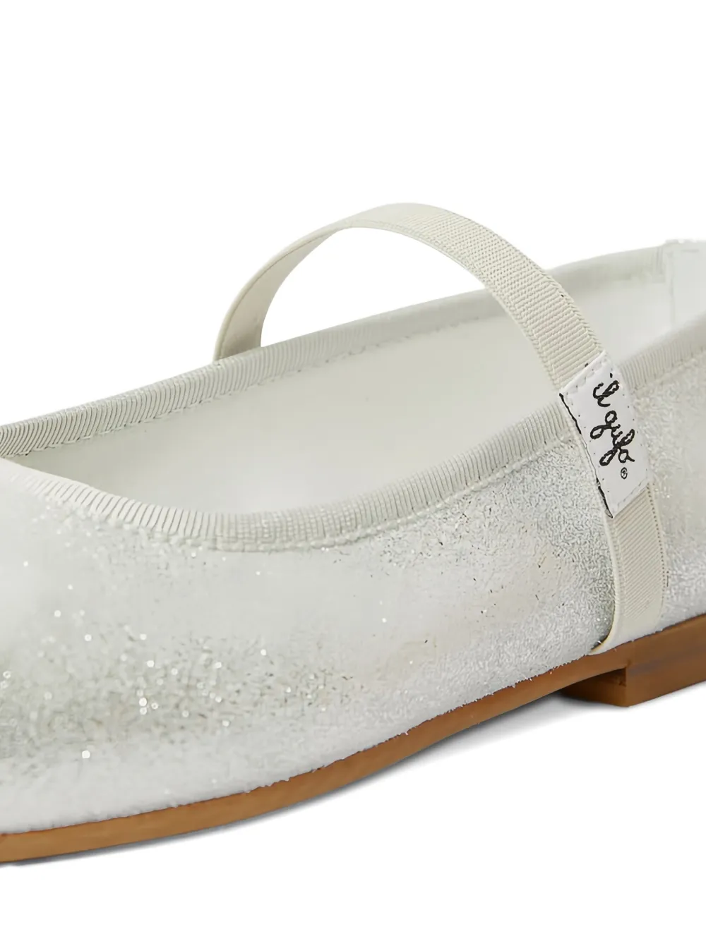Il Gufo leather ballet flats Silver