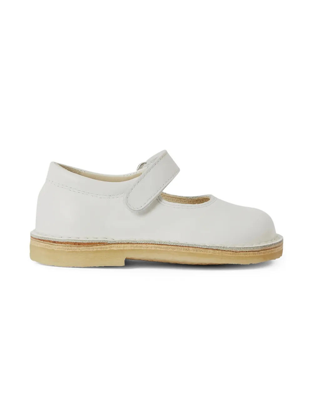 Il Gufo Leren ballerina's - Wit