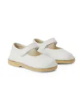 Il Gufo leather-strap ballerinas - White