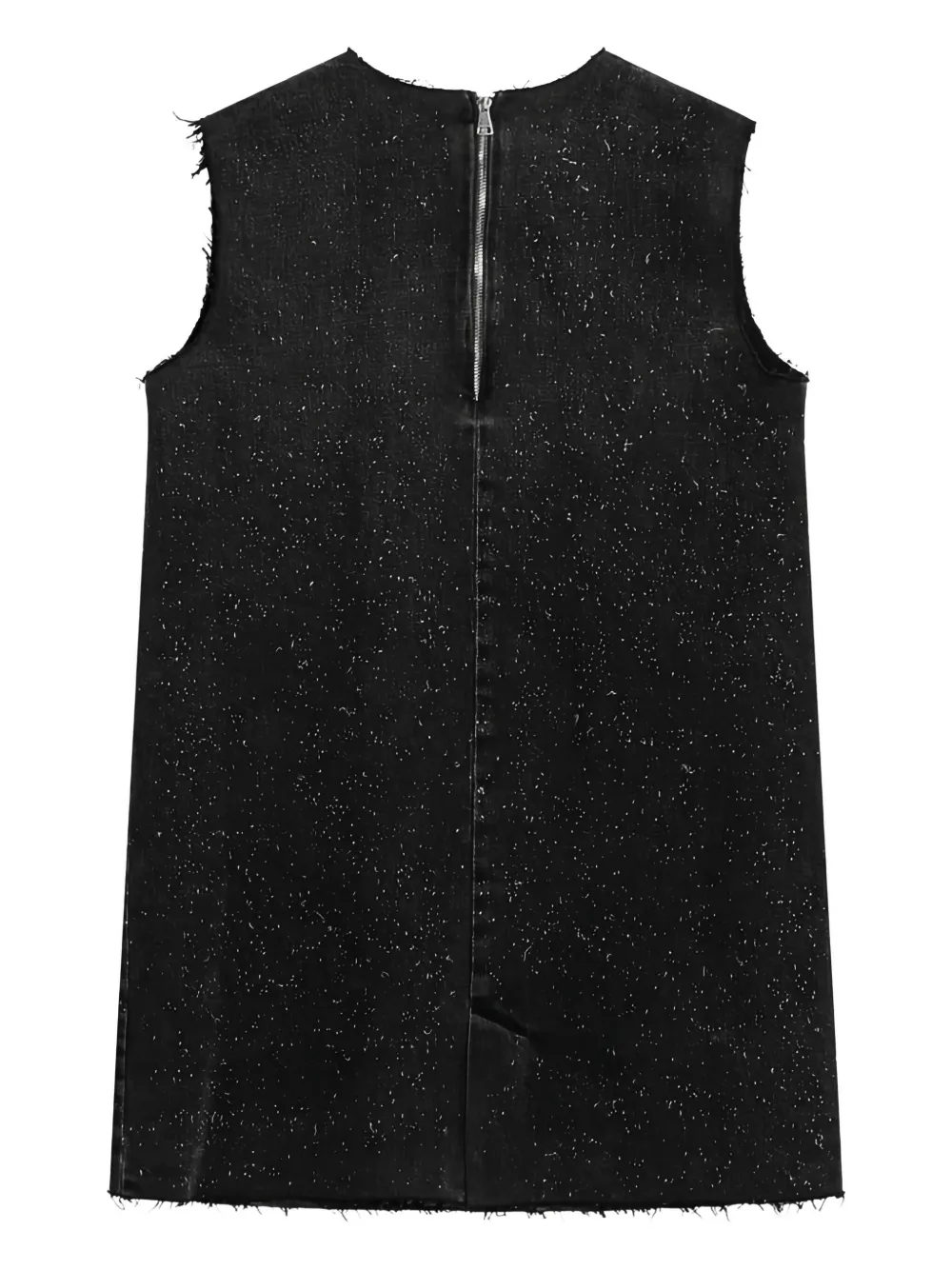 Namacheko Mouwloze mini-jurk met afwerking - Zwart