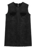 Namacheko seams-details sleeveless mini dress - Black