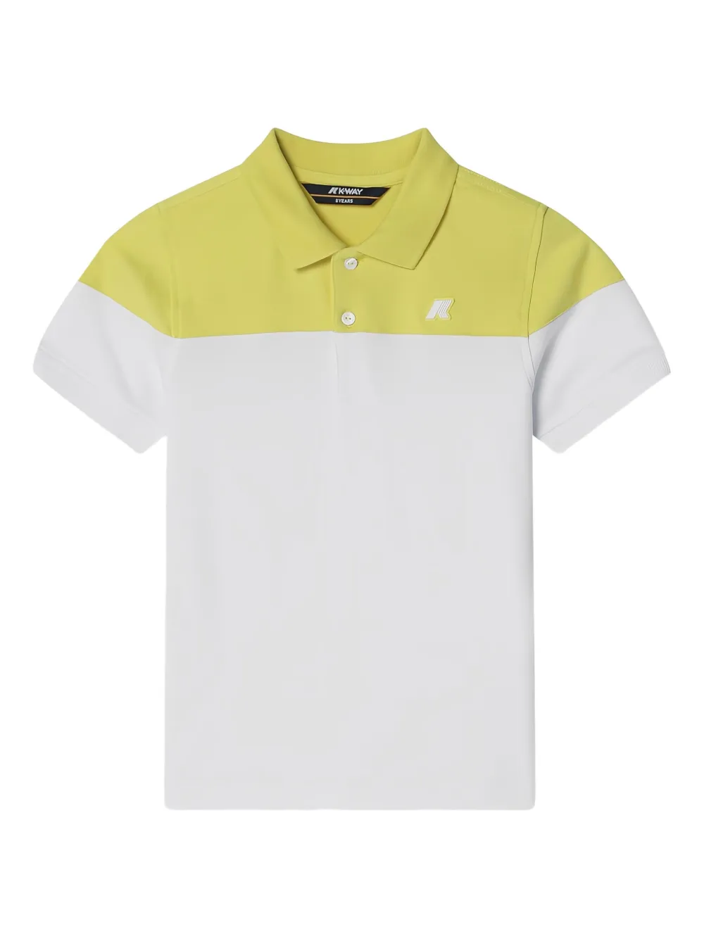 K Way Kids Poloshirt met geborduurd logo Wit