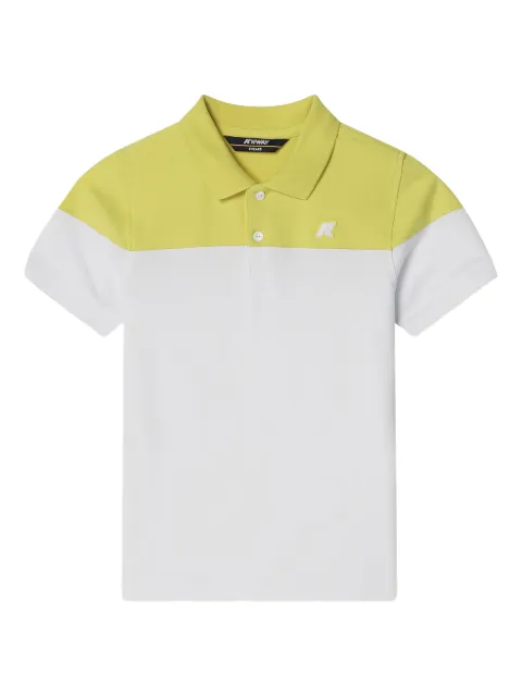 K Way Kids logo-embroidered polo shirt