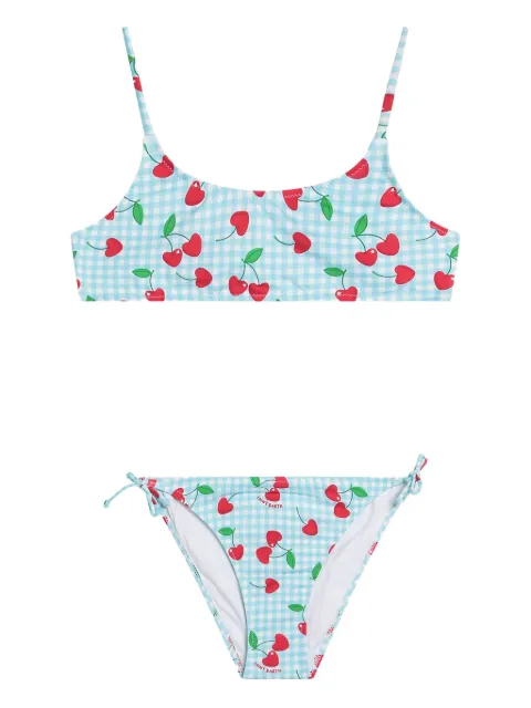 MC2 Saint Barth Kids cherry-print gingham bikini