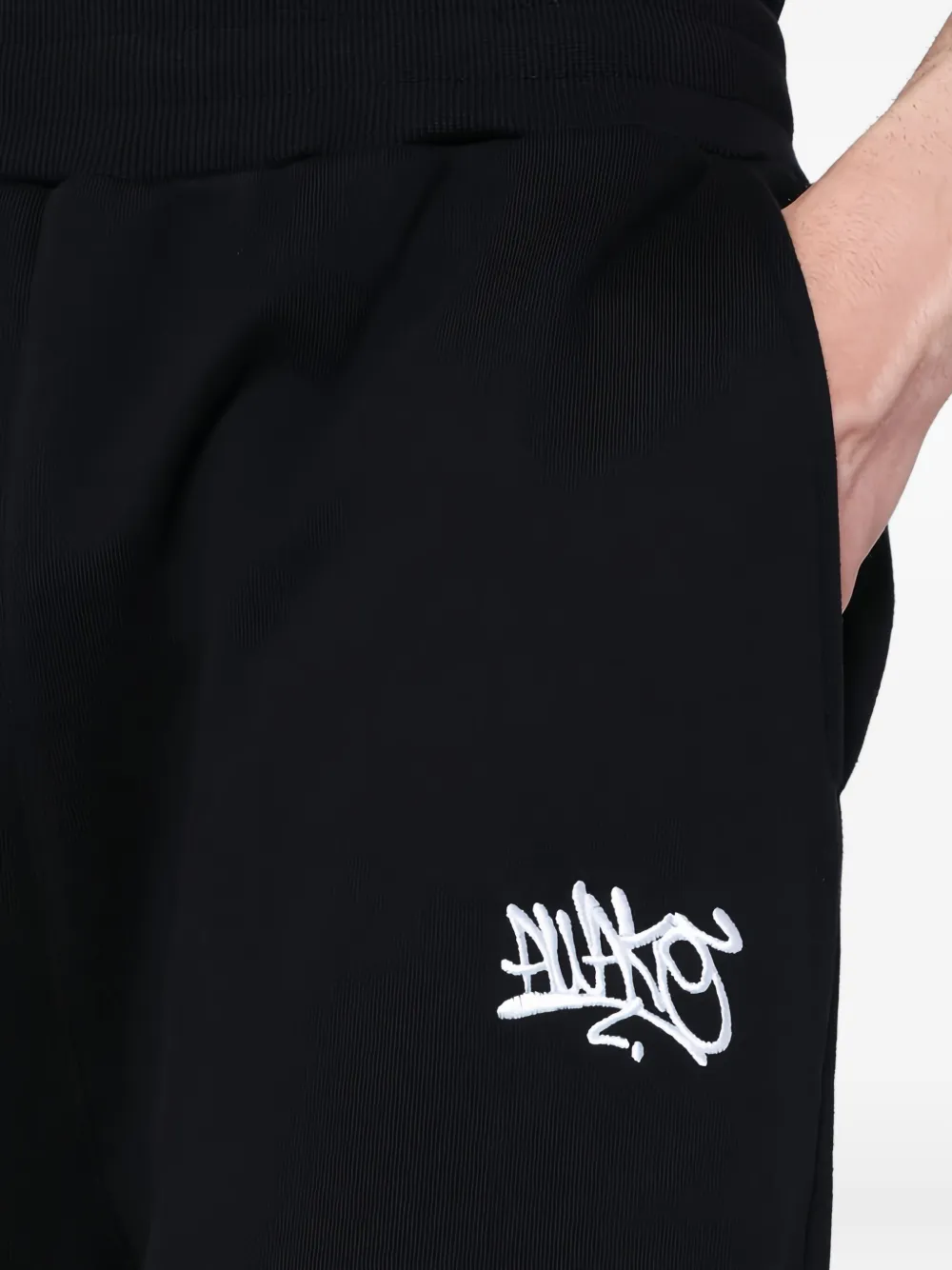 Awake NY Trainingsbroek met geborduurd logo Zwart