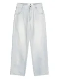 NEW AMSTERDAM logo-patch jeans - Blue