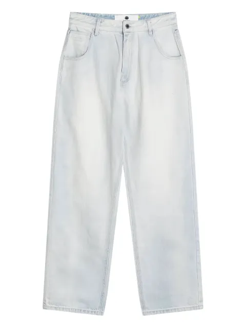 NEW AMSTERDAM logo-patch jeans