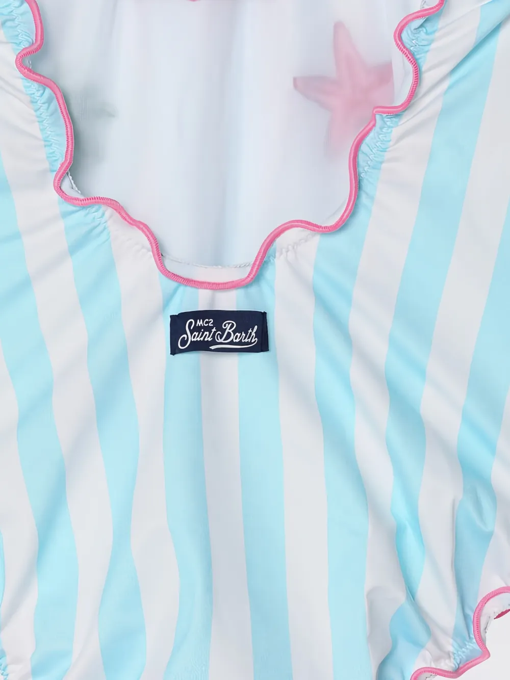 MC2 Saint Barth Kids Gestreept badpak Blauw