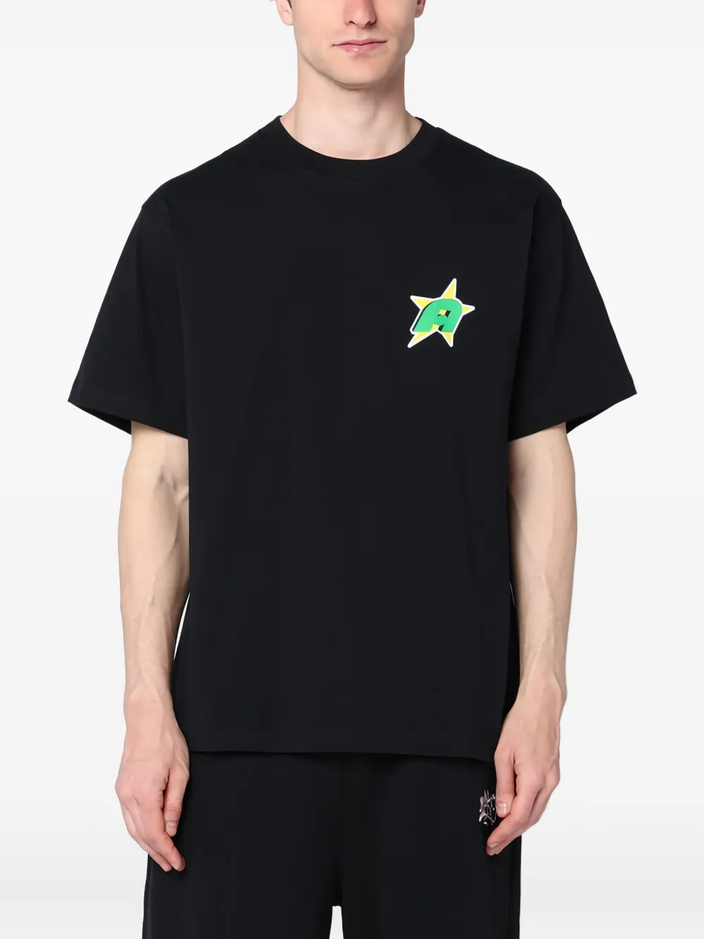 Awake NY star-applique T-shirt - ブラック Awake NY star-applique T-shirt - ブラック