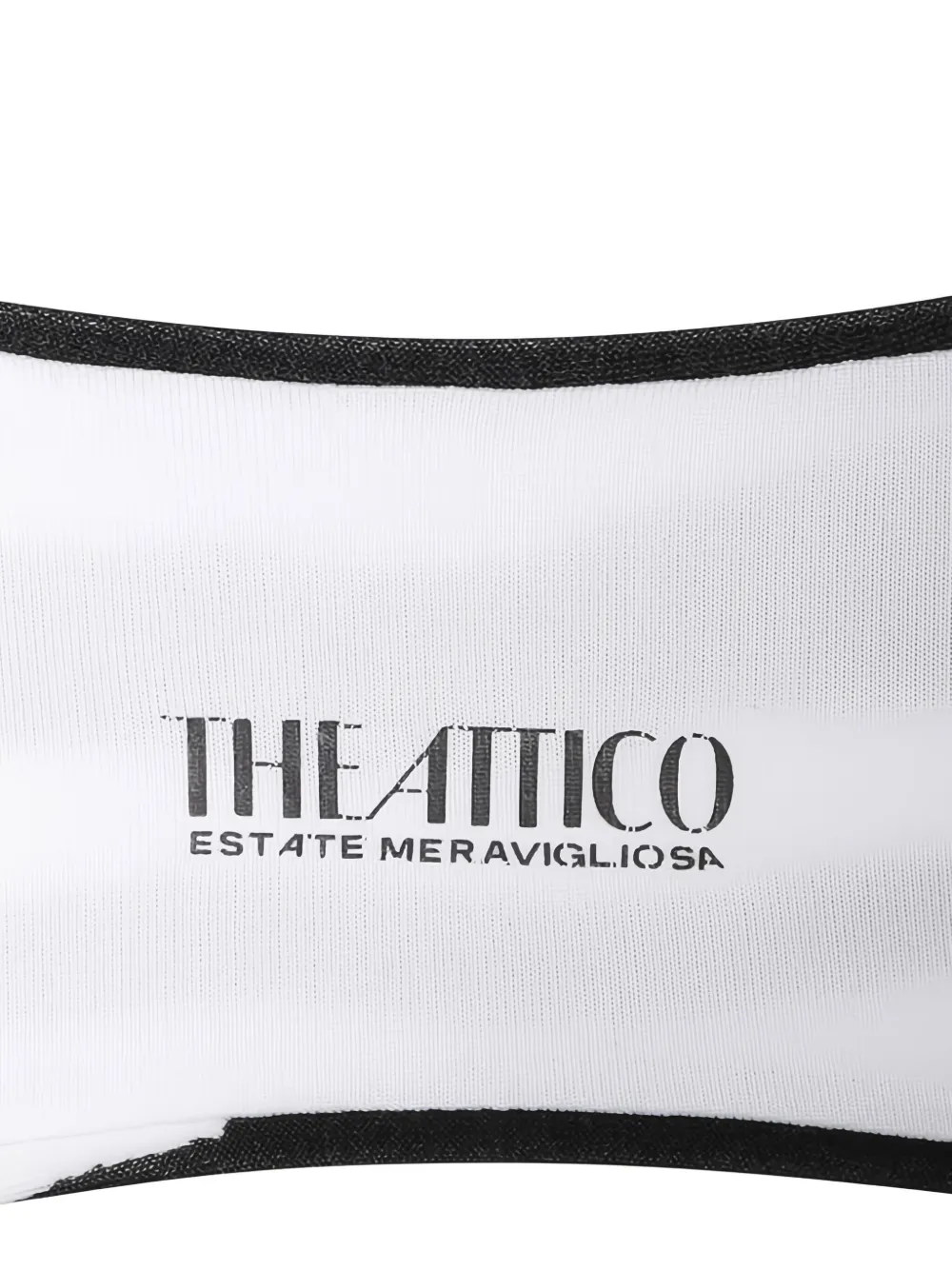 The Attico Tweedelige bikini met zebraprint Zwart