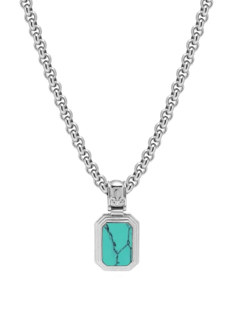 Nialaya Jewelry turquoise and onyx necklace