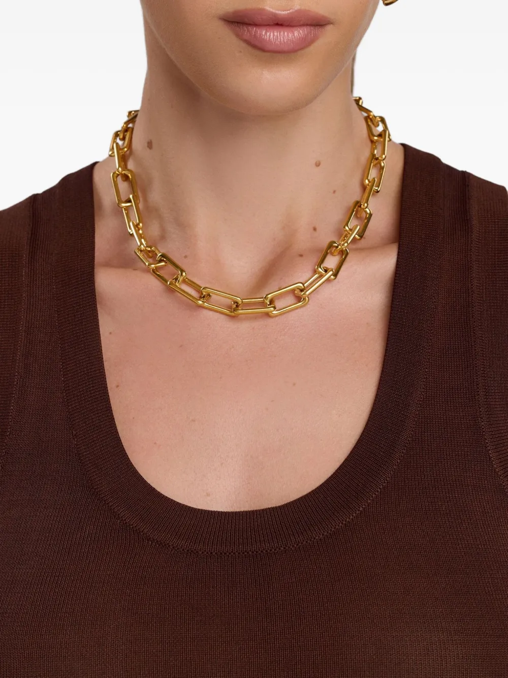 Nialaya Jewelry chain-link necklace - Goud
