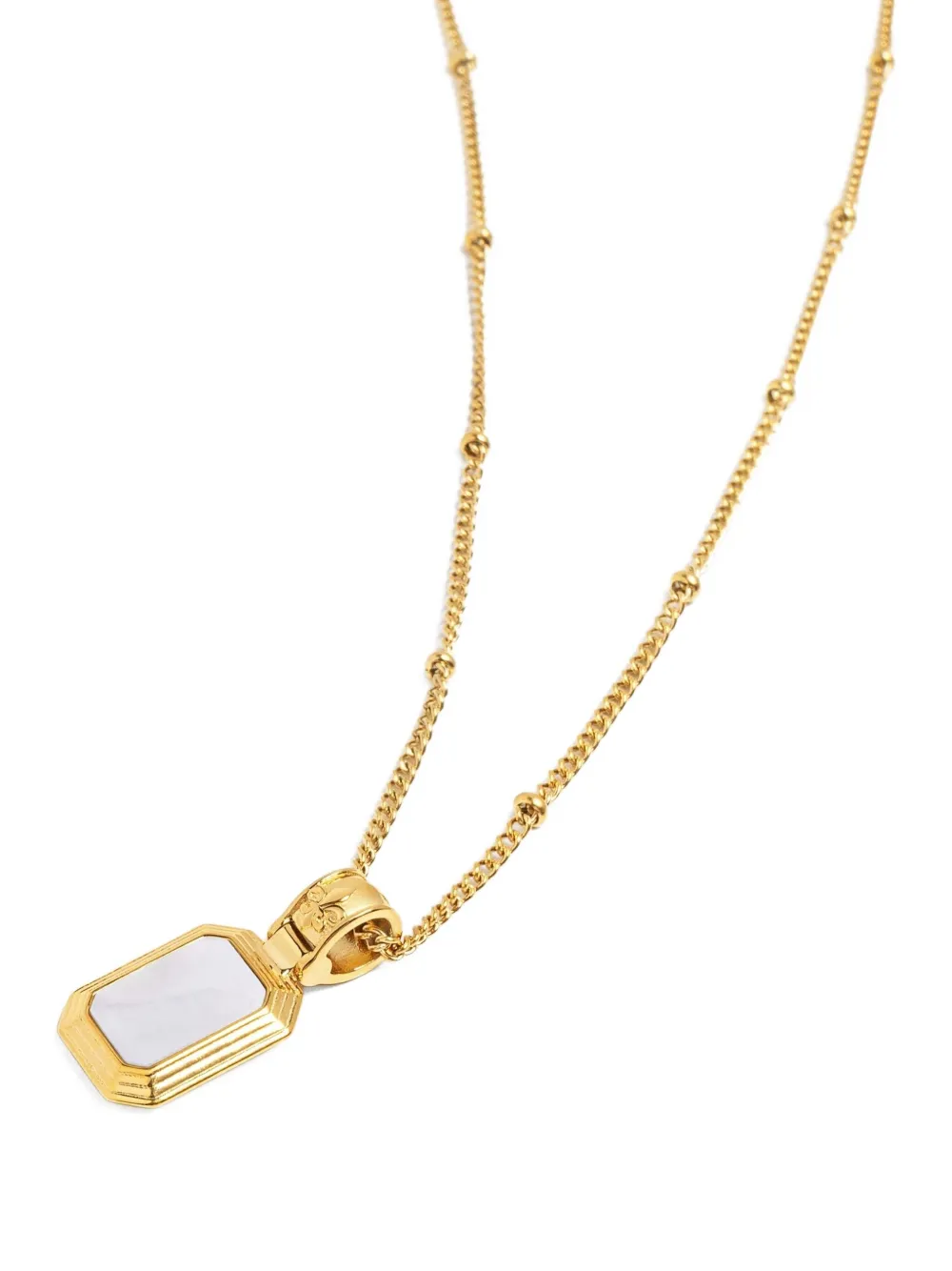 Nialaya Jewelry 18kt Gold Plated Two-in-one Pearl And Onyx Necklace