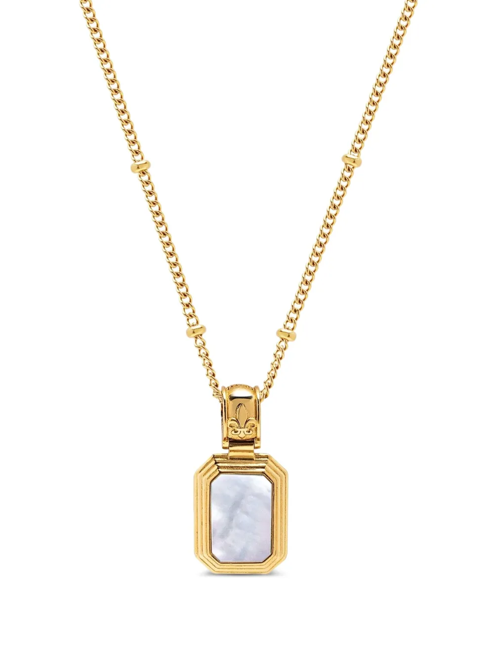 Nialaya Jewelry 18kt gold plated Two-in-One pearl and onyx necklace - Nialaya Jewelry 18kt gold plated Two-in-One pearl and onyx necklace -