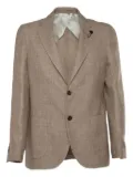 Lardini three-button patch-pocket blazer - Brown