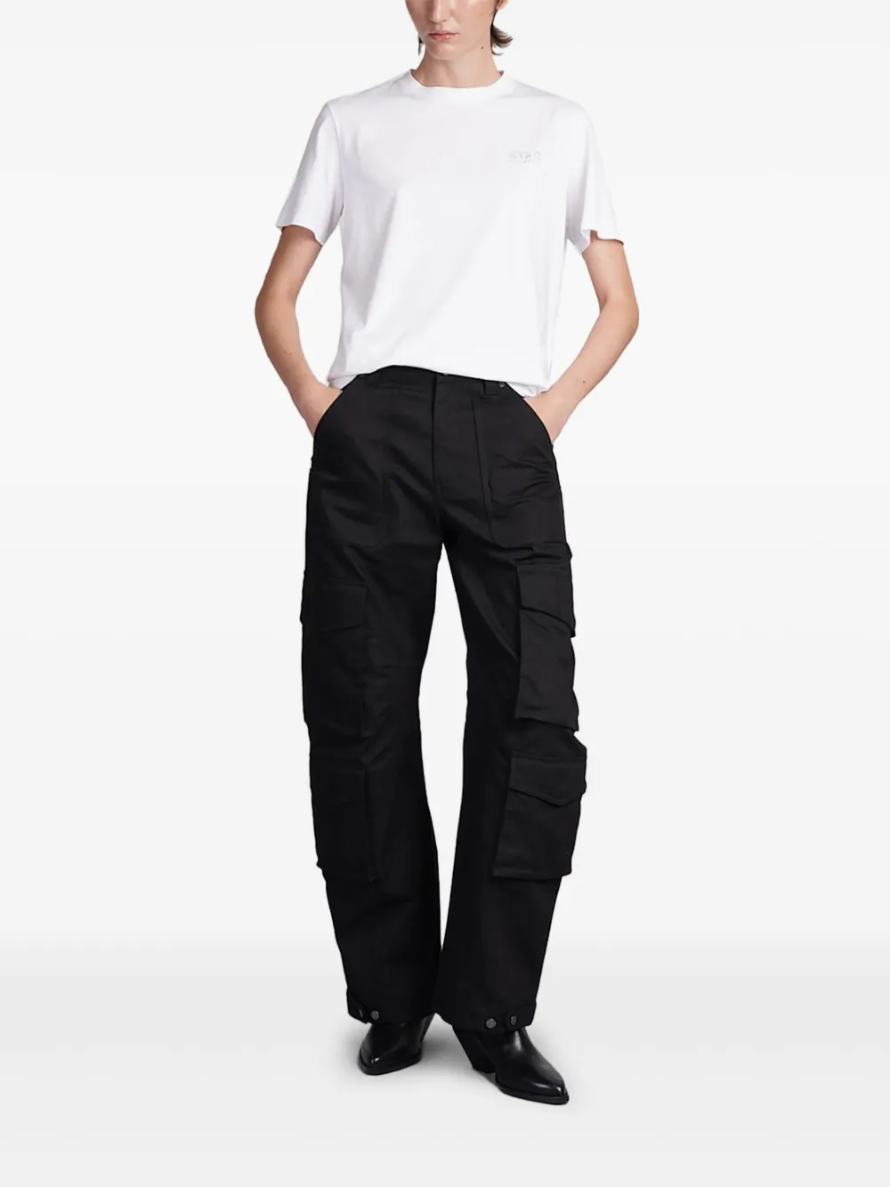 Golden Goose Journey multi-pocket cargo trousers Zwart