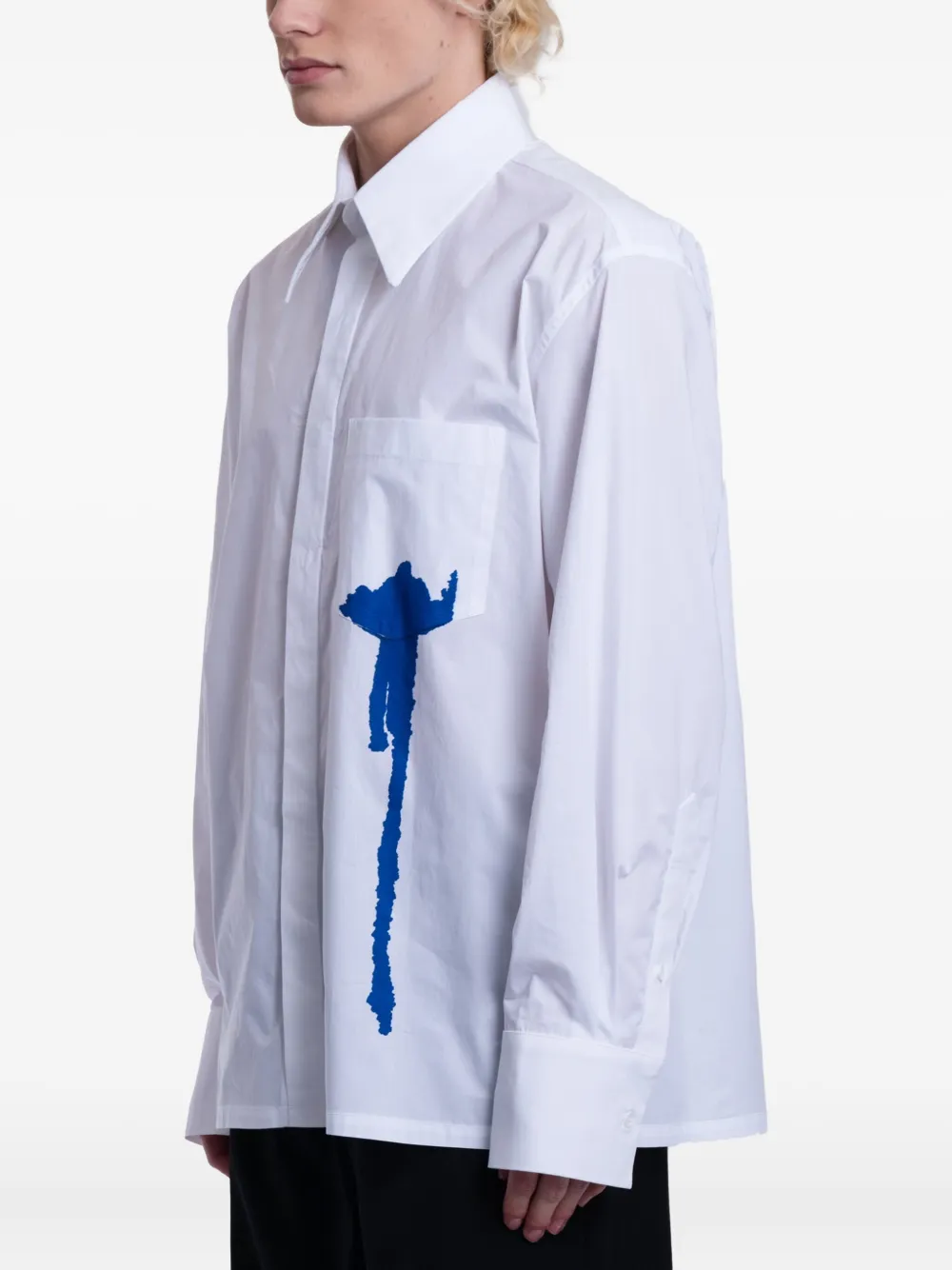 Achilles Ion Gabriel cotton shirt - Wit