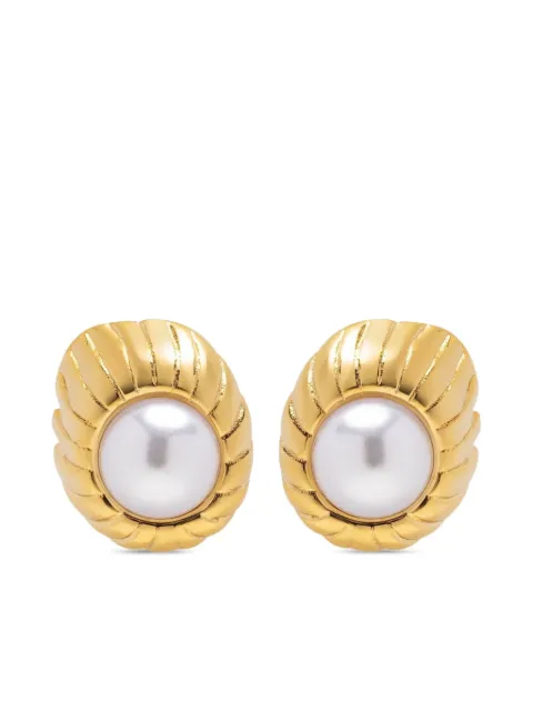 Nialaya Jewelry أقراط لؤلؤ مياه عذبة