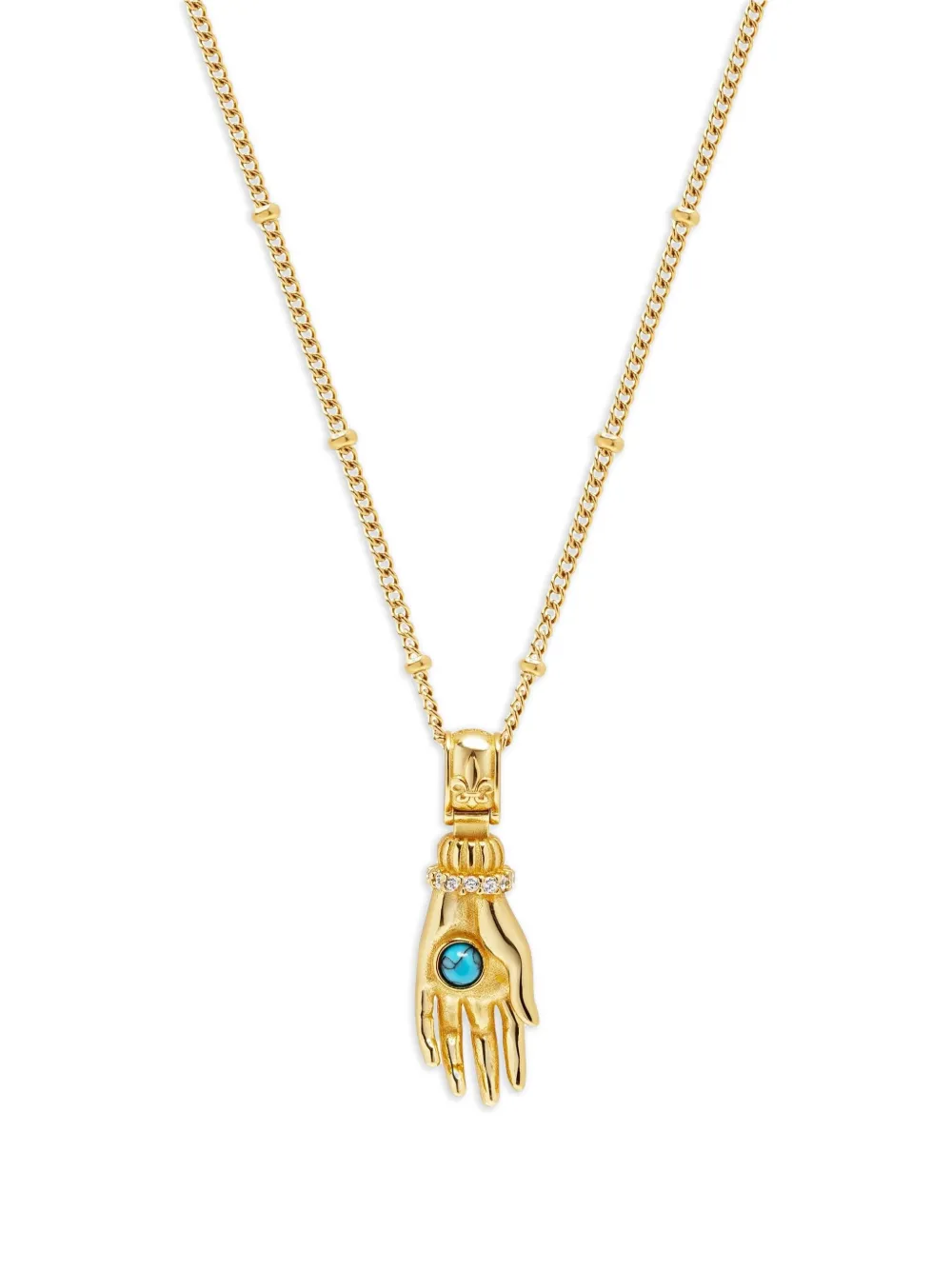 Nialaya Jewelry Hand-pendant necklace | Gold | Image 1