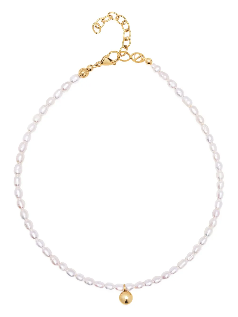 Nialaya Jewelry pearl-embellished necklace - Oro
