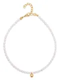Nialaya Jewelry pearl-embellished necklace - Gold