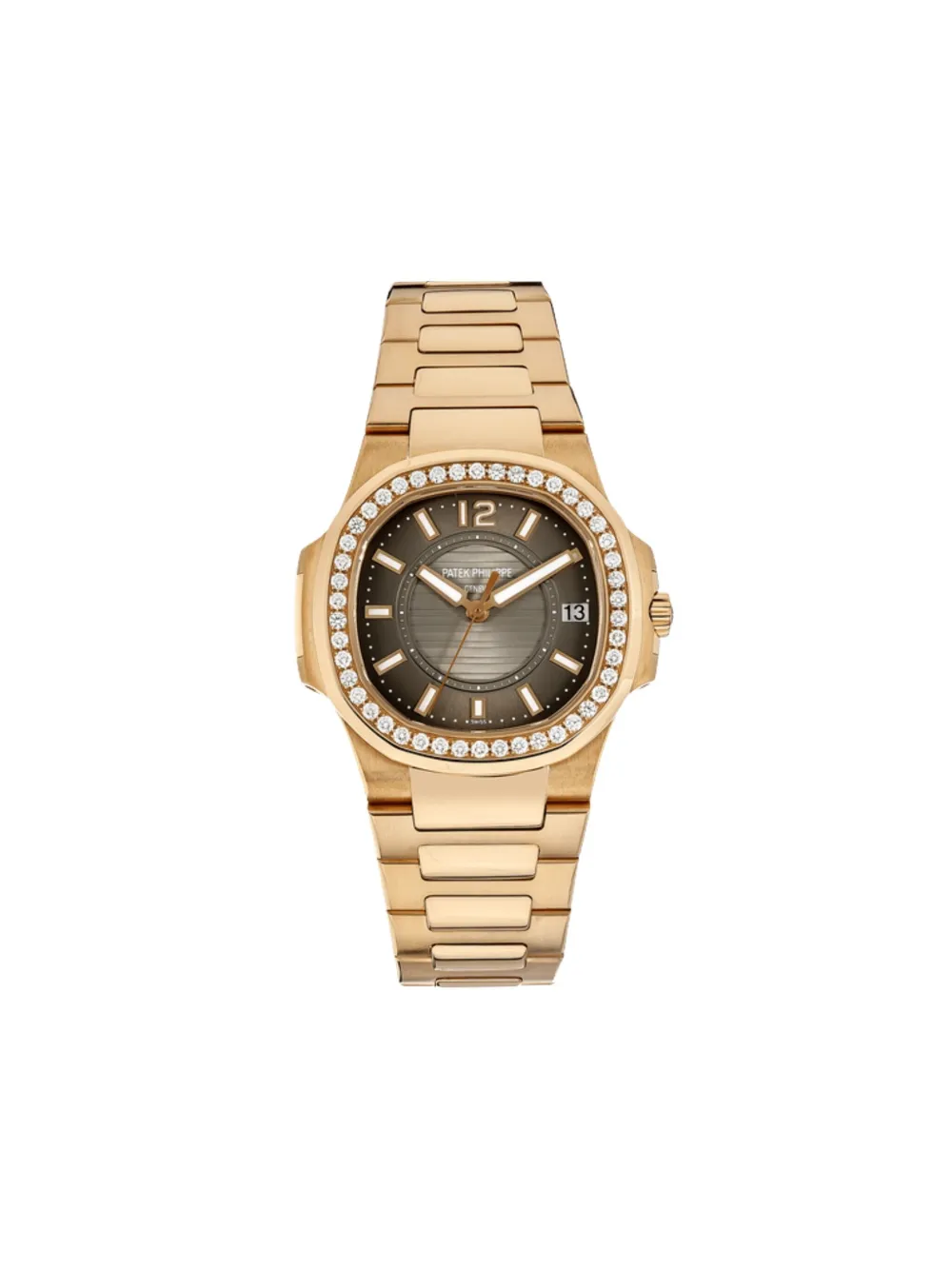 Pre-owned Patek Philippe 2014 Nautilus 32mm In Brown
