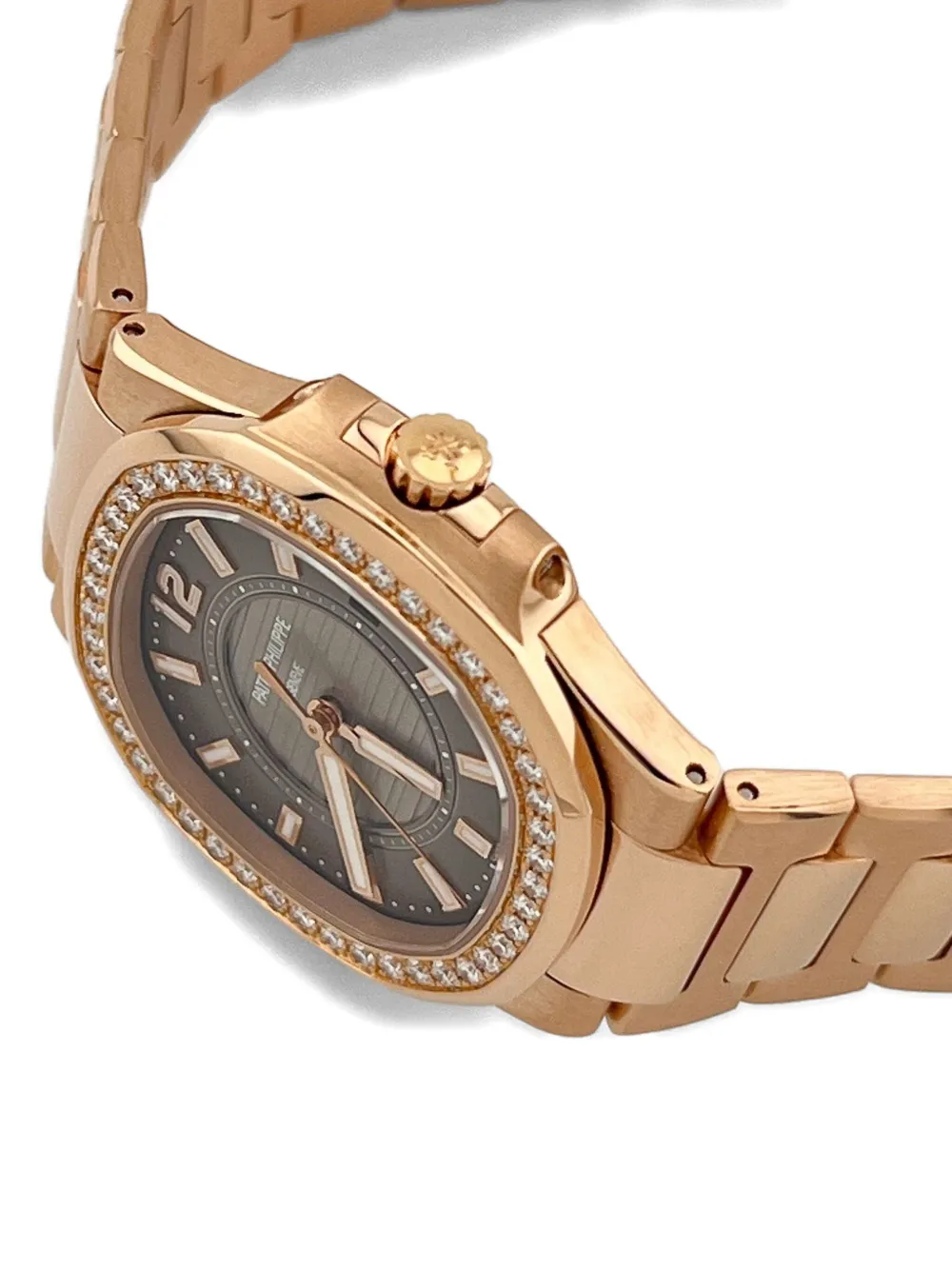 Pre-owned Patek Philippe 2014 Nautilus 32mm In Brown