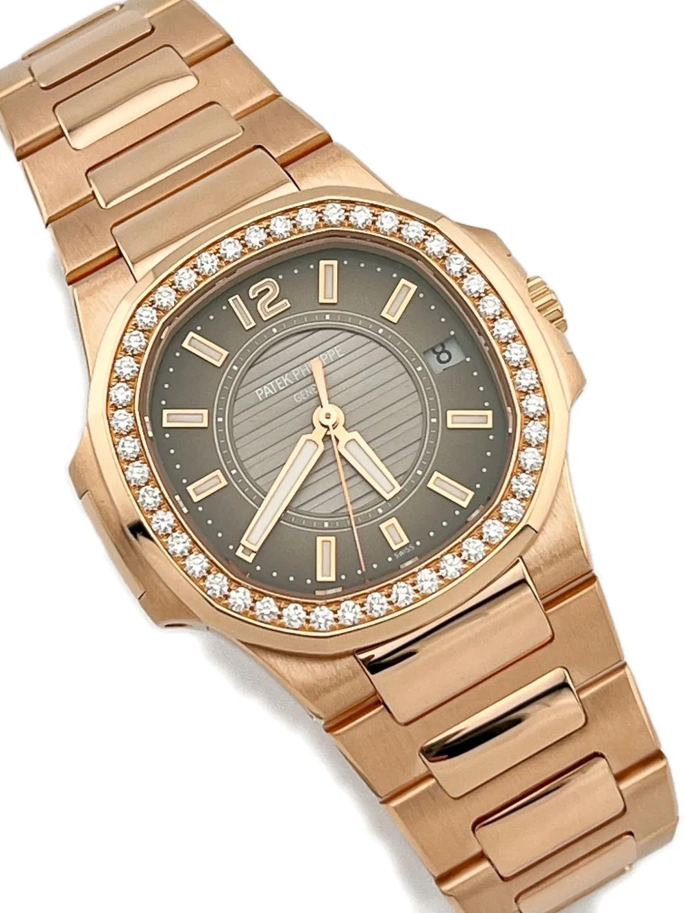 Pre-owned Patek Philippe 2014 Nautilus 32mm In Brown