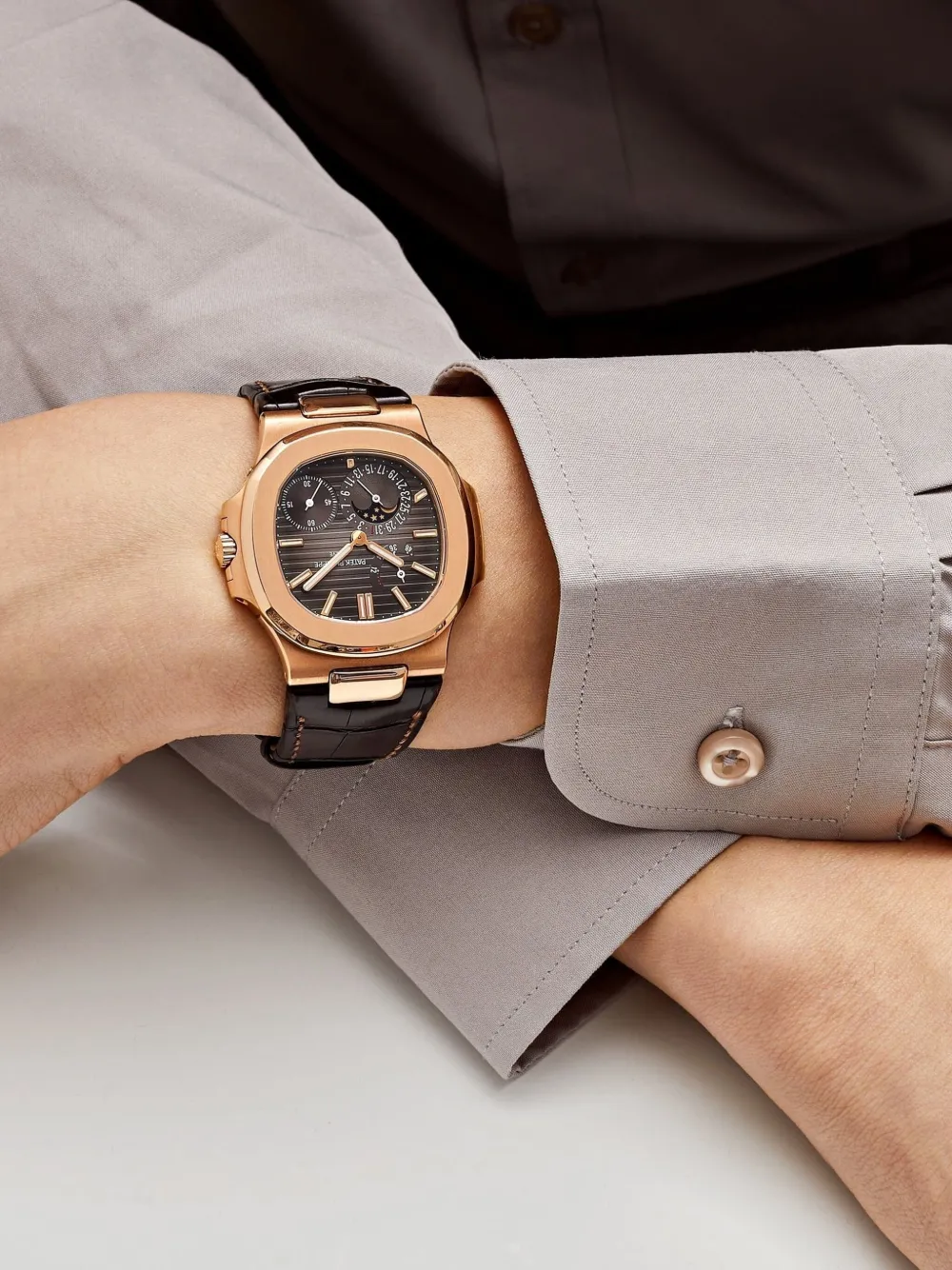Pre-owned Patek Philippe 2022 Nautilus 40mm In Brown