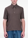 Willy Chavarria button-fastening polo shirt - Brown
