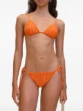 Cult Gaia Mina boned triangle bikini top - Orange