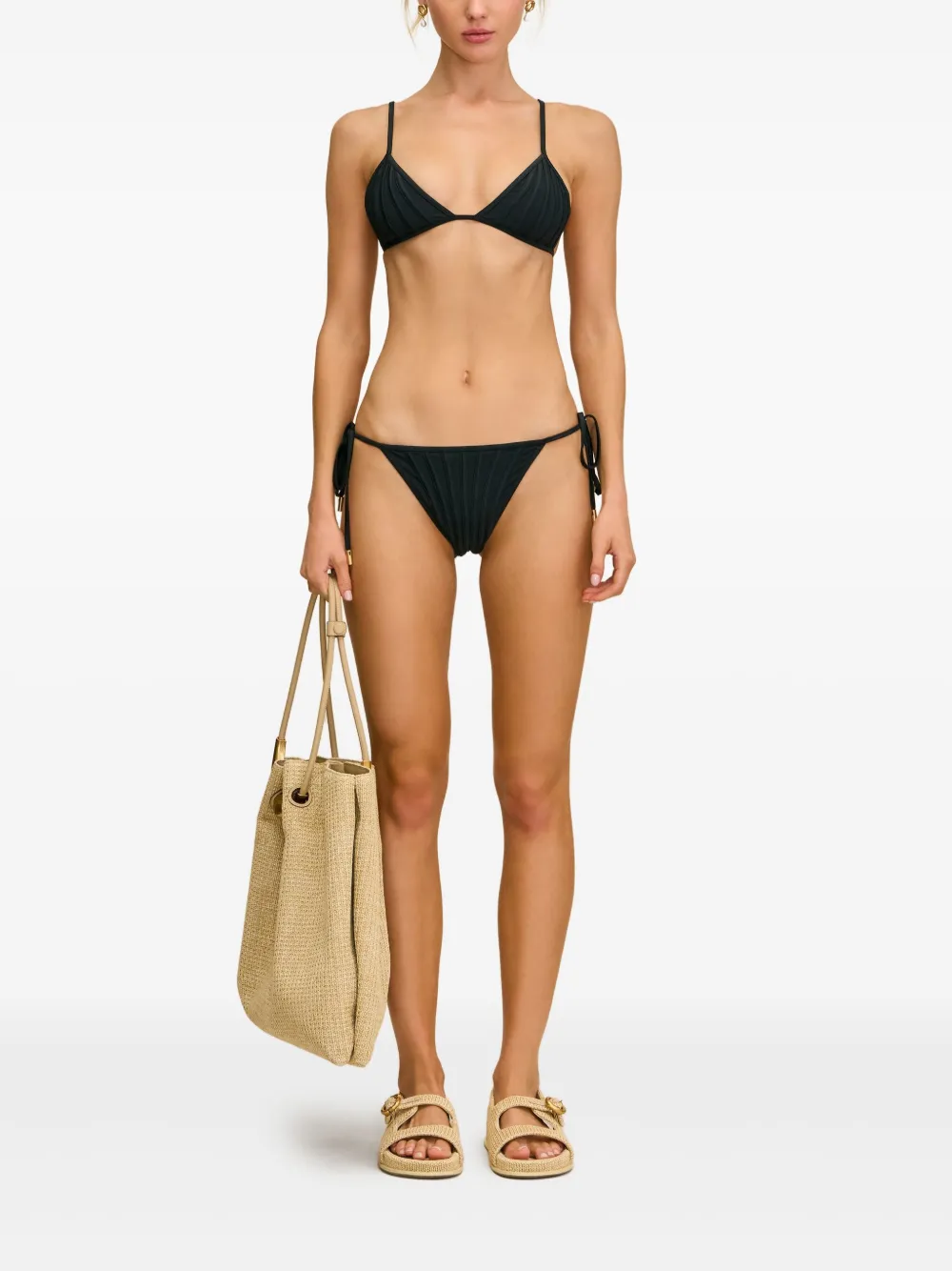 Cult Gaia Mina boned triangle bikini top | Bikinis | Image 2