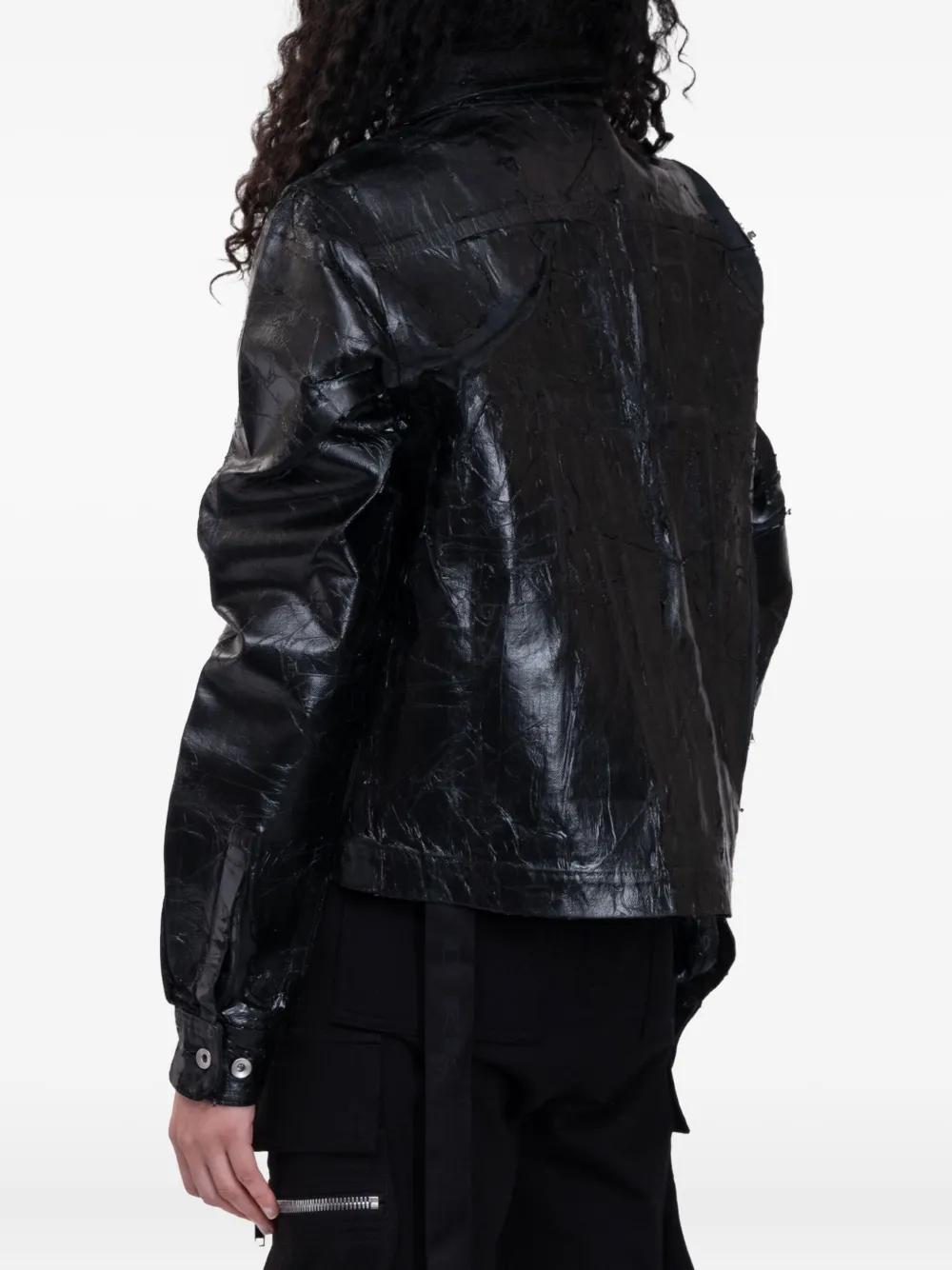 Rick Owens Drkshdw Drkshdw By Rick Owens Woman Denim Outerwear Black Size M Cotton In Black