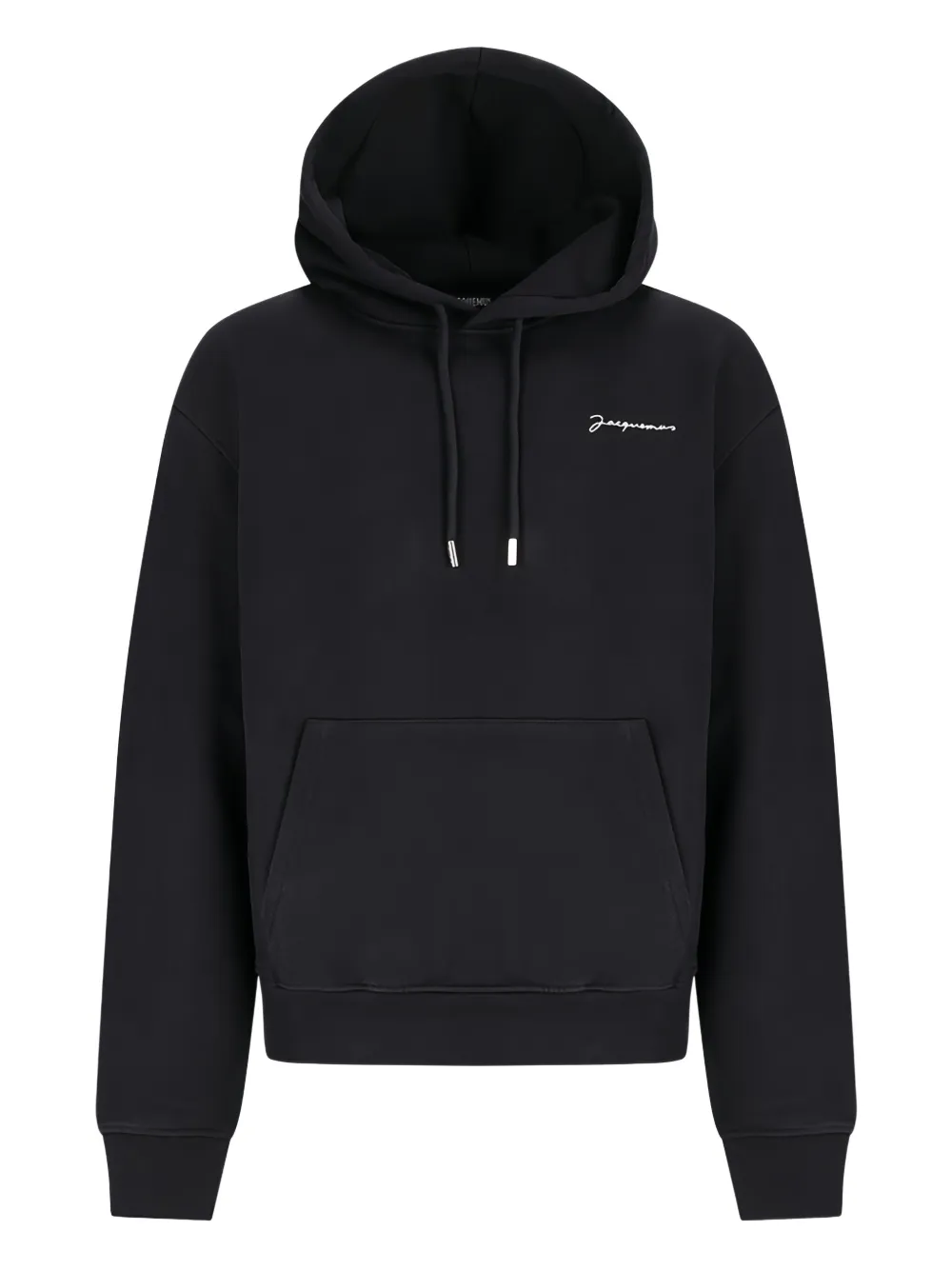 logo-embroidered hoodie