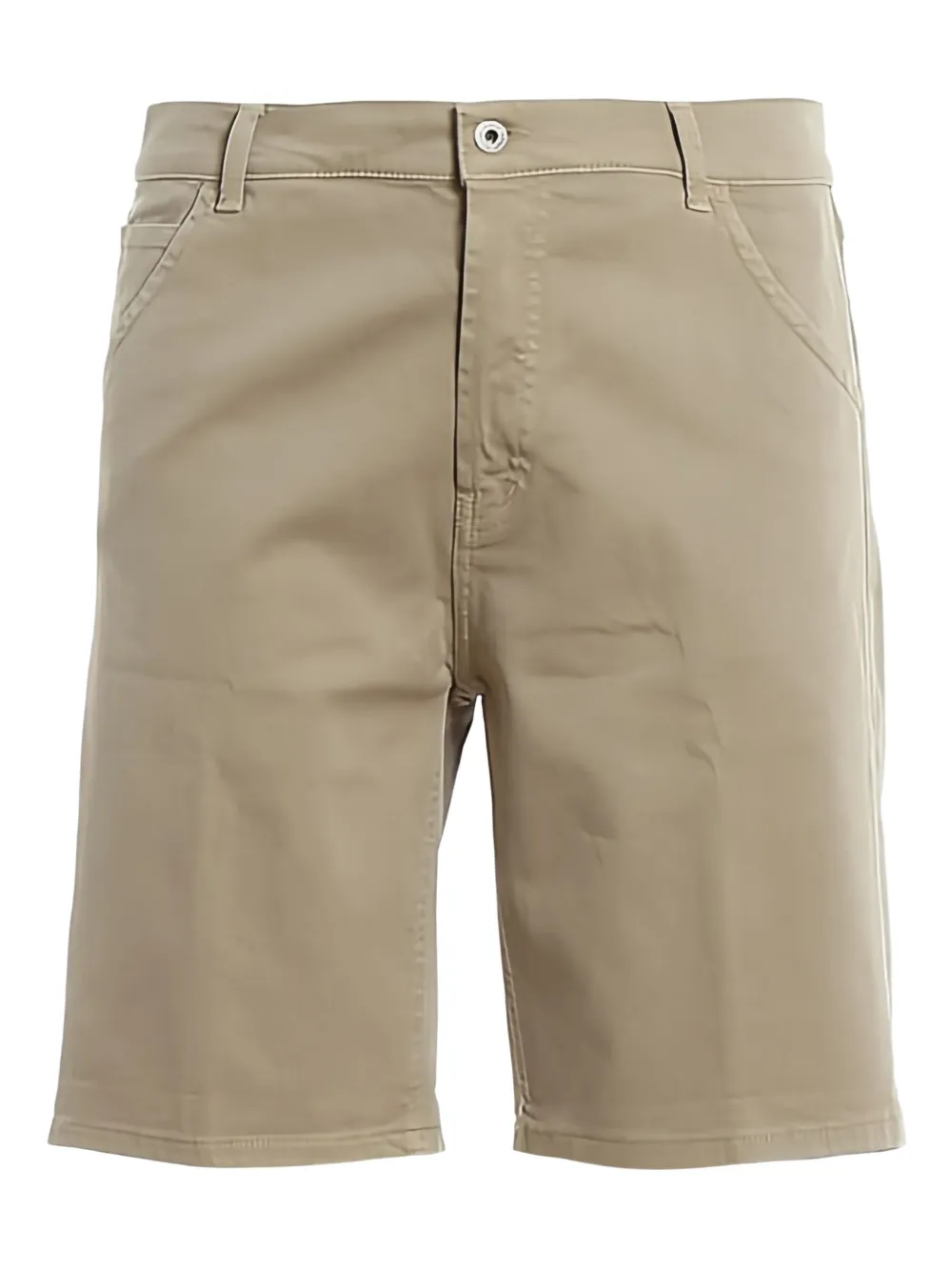 DONDUP logo-patch bermuda shorts Beige