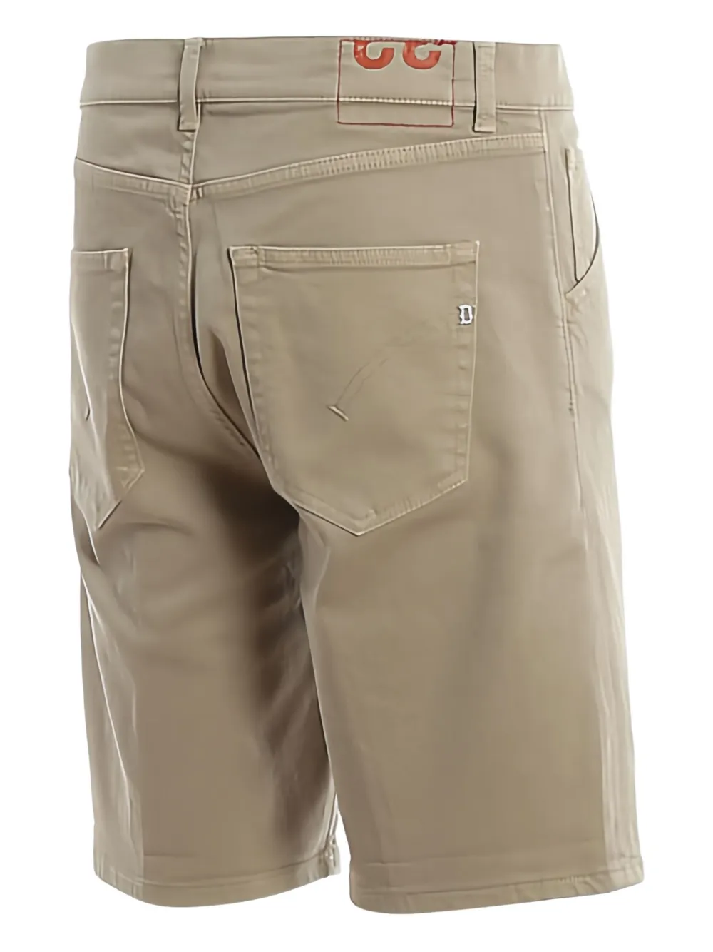 DONDUP logo-patch bermuda shorts Beige