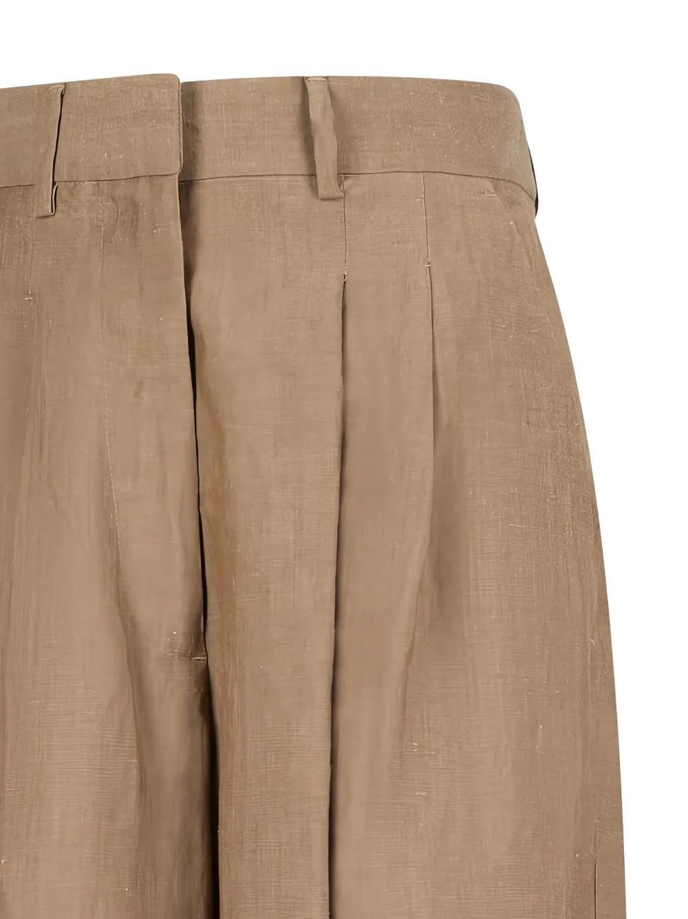 Pt Torino Frankie Pleated Trousers In Neutral