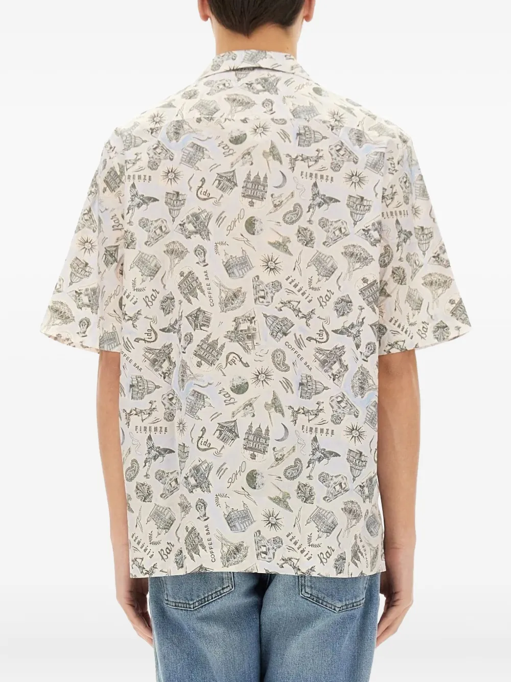 Paul Smith Overhemd met omkeerbare kraag Blauw