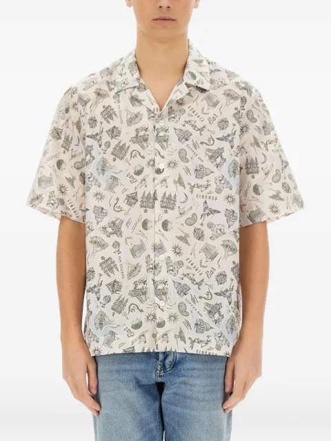 Paul Smith revere-collar print shirt