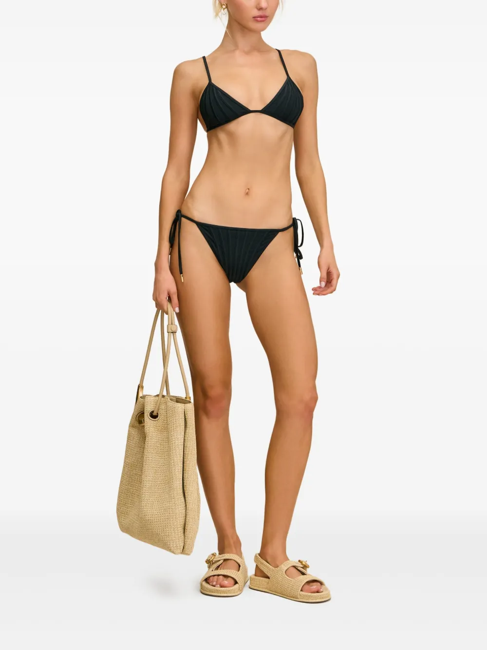Cult Gaia Mina bikini bottom | Black | Image 1