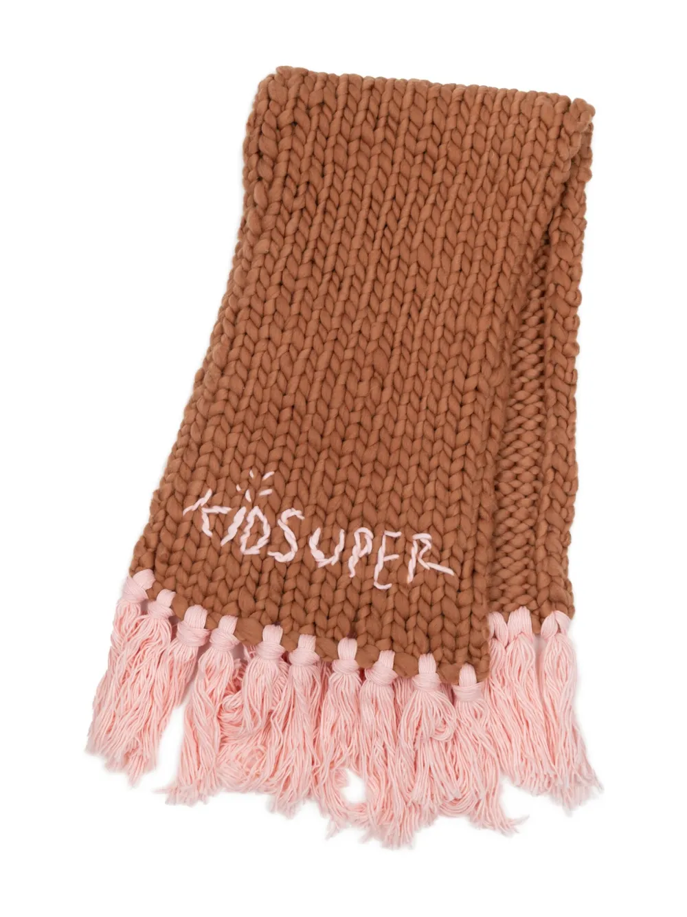 chunky-knit scarf