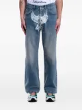 KidSuper dove-print jeans - Blue