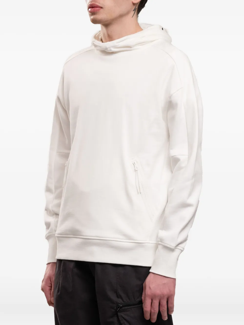 C.P. Company Hoodie met lens detail Wit
