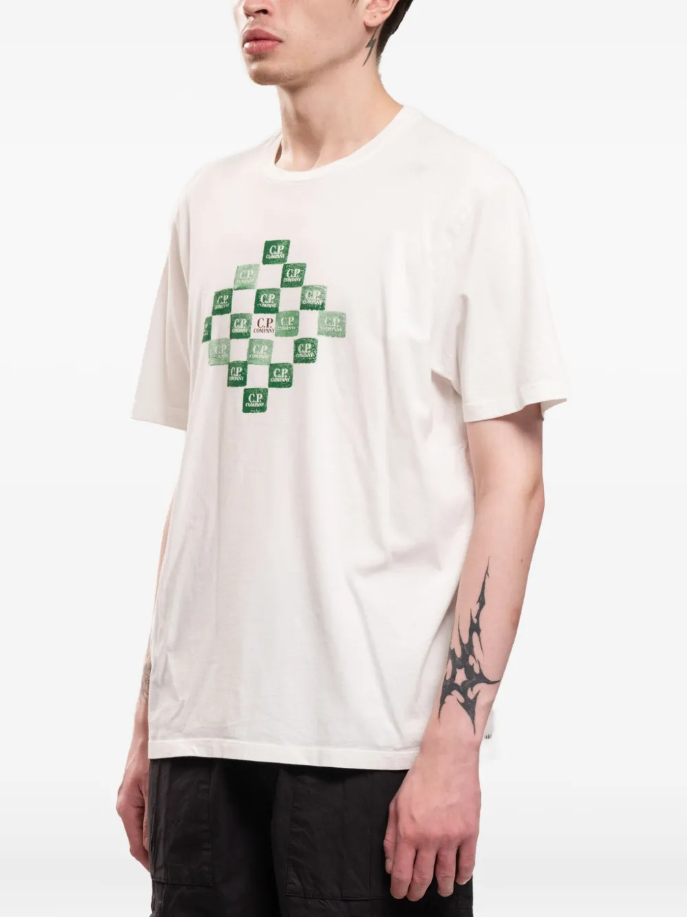C.P. Company T-shirt met grafische print - Wit