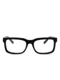 GCDS rectangle-frame glasses - Black