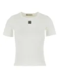 Tory Burch logo-patch T-shirt - White
