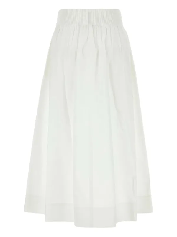【送料&関税込】Tory Burch Long Skirt Tory Burch Poplin Maxi Skirt | White | FARFETCH