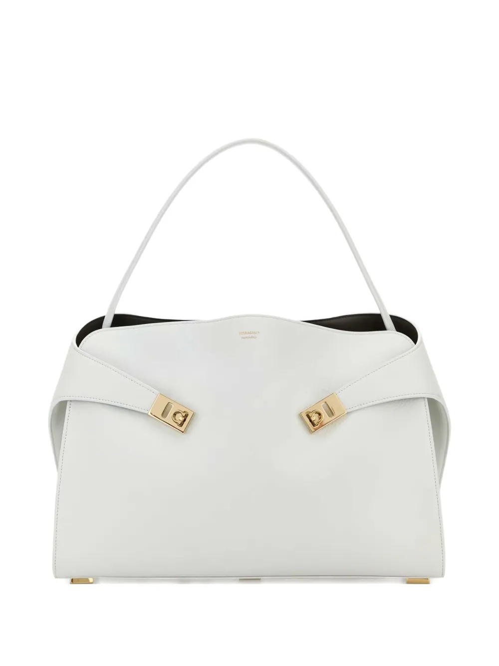 Ferragamo Hug ショルダーバッグ L - ホワイト Ferragamo Hug ショルダーバッグ L - ホワイト